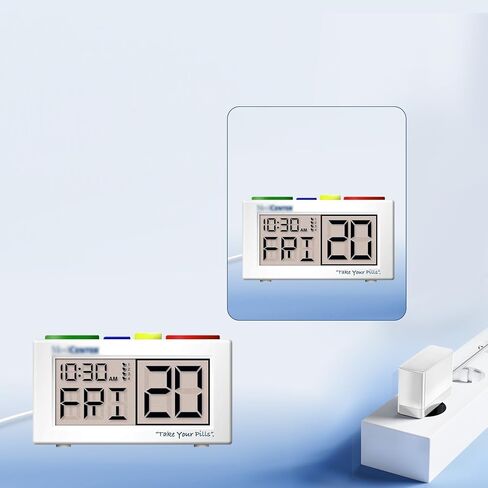Reminder Alarm Power Adapter Compatible with MEDCENTER Pill Reminder Talking Alarm Clock Replacement Battery Charger Cord in Kuwait