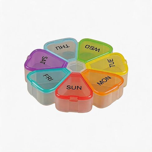 Large Weekly Pill Organizer, 7 Day Pill Box Case with Spring Open Design & Large Compartments – Holds Vitamins, Cod Liver Oil, Fish Oil, Supplements, Travel Friendly in Kuwait