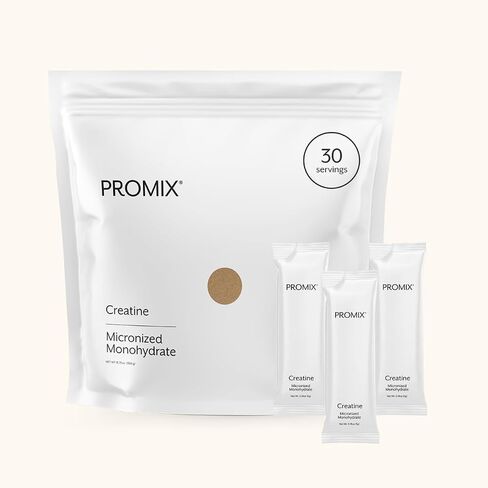 Promix Creatine Monohydrate Stick Packs | 5g of Micronized Creatine | Supports Muscle Growth & Recovery - 30 Count in Kuwait