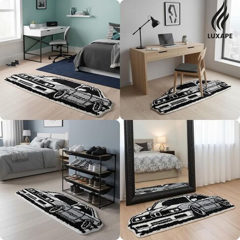 Car Rug - Handmade & Premium- 28in (70cm) - Hypebeast Decor - Hypebeast Room - Living Room, Bedroom, Children Bedroom, Door mat - Aesthetic Room Decor Rugs (Car02) in Saudi Arabia