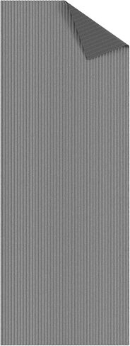 Ottomanson 2' x 7' Hallway Runner with Scraper Pile - Extra Durable Non-Slip Rug Mat for Indoor & Outdoor Use - Ideal for Kitchen, Entryway, Patio & Garage - High-Traffic Carpet, Gray in Kuwait