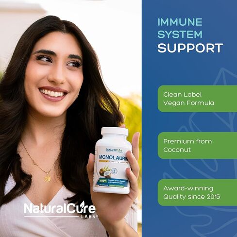 Natural Cure Labs Premium Monolaurin – 600mg, 100 Capsules in Saudi Arabia