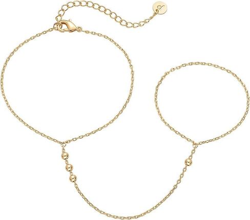 Hand Chain Bracelets for Women - Chirstmas Gifts Trendy Ring Bracelet Hand Chain Body Jewelry for Women, Gifts for Lover, Mom, Friends in Kuwait