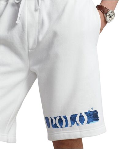 POLO RALPH LAUREN 9.5-Inch Logo Fleece Shorts White XL in Kuwait