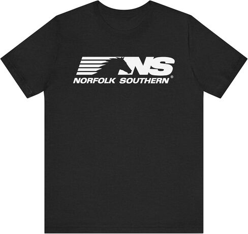 Norfolk Southern Logo T-Shirt | Solid Black Blend in Kuwait