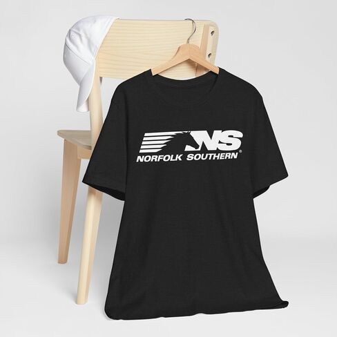 Norfolk Southern Logo T-Shirt | Solid Black Blend in Kuwait