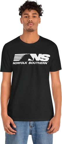 Norfolk Southern Logo T-Shirt | Solid Black Blend in Kuwait