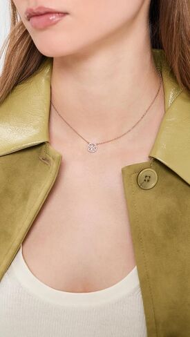 Tory Burch Women's Icon Pave Pendant Necklace in Kuwait