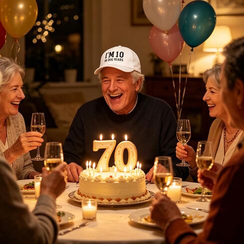 Funny 60th 70th Birthday Gifts for Men Women – Adjustable Cotton Baseball Cap Gift for Dad Mom Grandpa Grandma in Kuwait