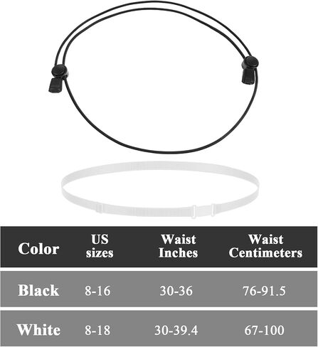 Mabor 2 Pcs Adjustable Shirt Tuck Band for Women, Stretchy Invisible Crop Top Band, Elastic Waist Belt for Blouse Tucking & Top Styling in Kuwait