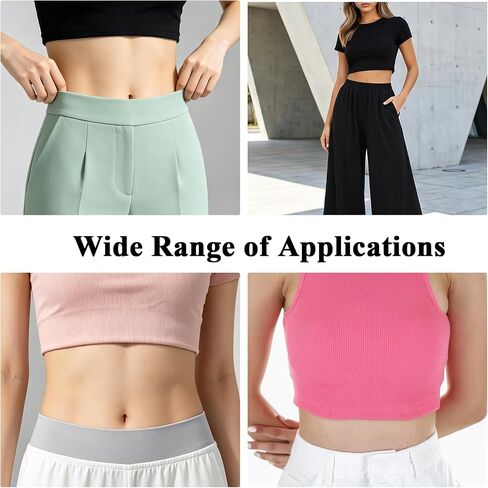 Mabor 2 Pcs Adjustable Shirt Tuck Band for Women, Stretchy Invisible Crop Top Band, Elastic Waist Belt for Blouse Tucking & Top Styling in Kuwait