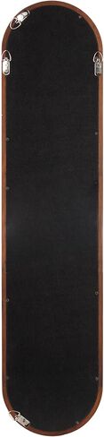 Kate and Laurel Talma Modern Slim Panel Wall Mirror, 9 x 36, Walnut Brown, Transitional Narrow Mirror for Use as Versatile Entryway or Bedroom Wall Decor in Kuwait