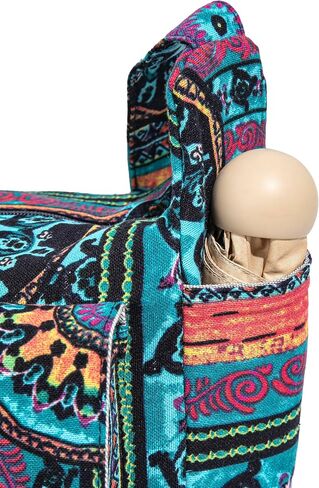 OPQRSTU Retro Multiple pockets Bohemian Canvas Hobo Shoulder Bag Hippie Boho Crossbody bags | Multiple pockets in Saudi Arabia