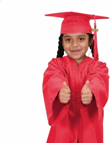 CLERKMANS Child Preschool & Kindergarten Graduation Gown, Cap & Tassel Package, Cap & Gown for Children in Kuwait