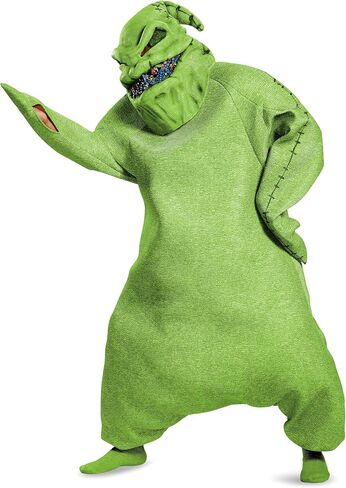 زي Disguise الرجالي من Disney Nightmare Before Christmas Oogie Boogie، زي Oogie Boogie باللون الأخضر الرسمي من برستيج in Kuwait
