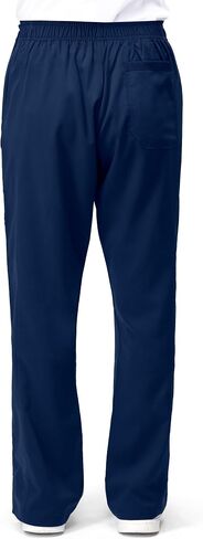 NY Threads Medical Scrub Set for Women, 1 Scrub Top and 1 Scrub Pant Loose Fit, Soft Stretch, Large, Navy in Kuwait