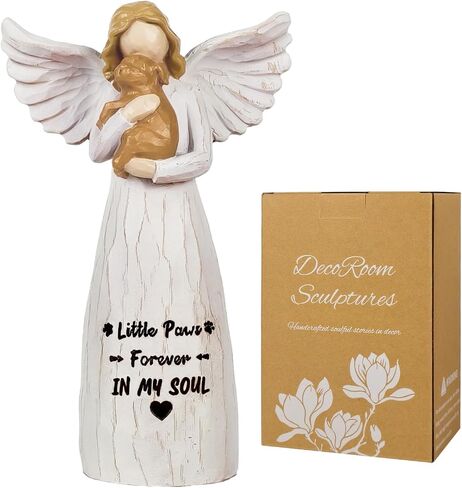 Dogs Friendship Memorials Gifts for Dog Lovers, Pet Loss Gifts - Hand-Painted Dog Figurine Decor for Pet Owners in Saudi Arabia