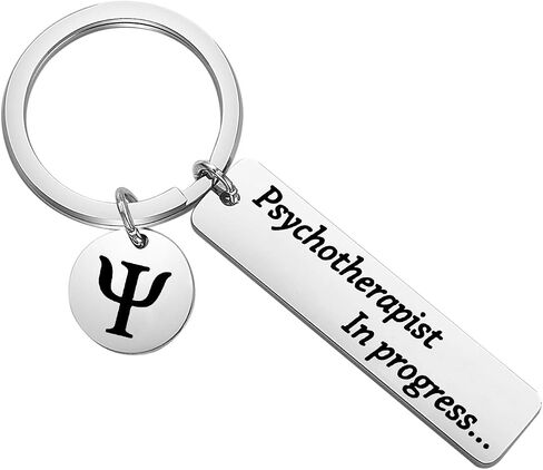 Psychology Student Inspirational Gift Psychotherapist in Progress Keychain for Students Social Scientists in Saudi Arabia