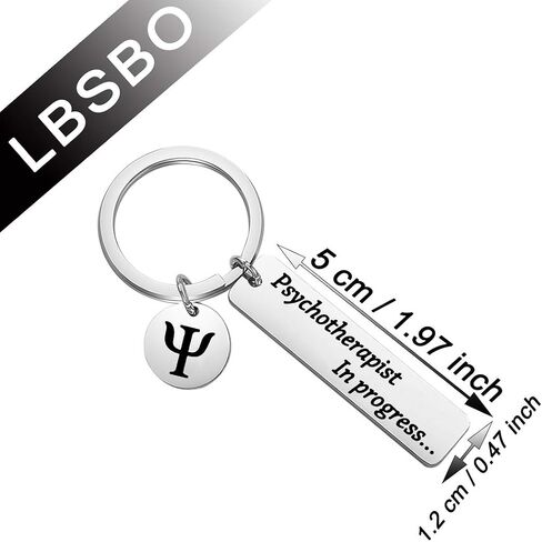 Psychology Student Inspirational Gift Psychotherapist in Progress Keychain for Students Social Scientists in Saudi Arabia