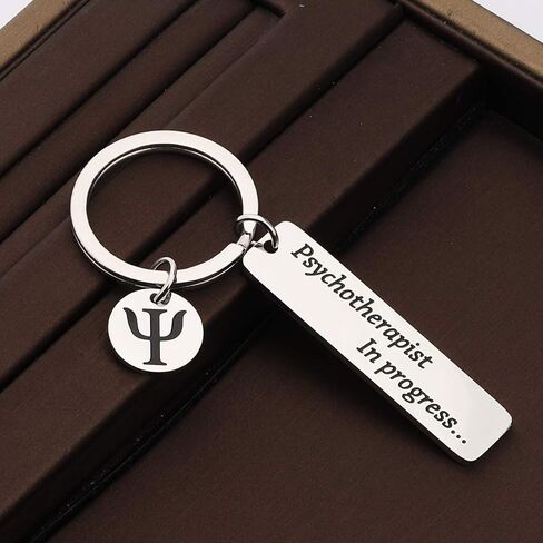 Psychology Student Inspirational Gift Psychotherapist in Progress Keychain for Students Social Scientists in Saudi Arabia