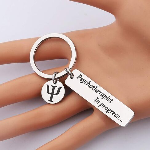 Psychology Student Inspirational Gift Psychotherapist in Progress Keychain for Students Social Scientists in Saudi Arabia