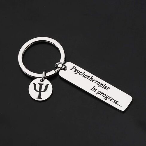 Psychology Student Inspirational Gift Psychotherapist in Progress Keychain for Students Social Scientists in Saudi Arabia