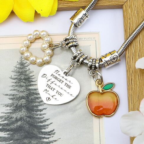 Teacher Gifts for Women - Teacher Appreciation Christmas Gifts,End of Year Teachers Graduation Thank You Retirement Birthday Personalized Cool Summer Valentines Day Ideas Teachers Bracelets in Kuwait