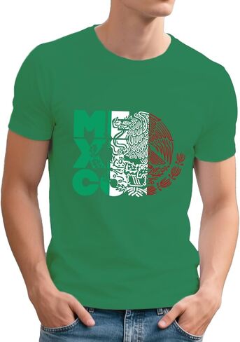 Mens Mexico Shirt Mexican Flag Shirt Mexico Eagle Tee Tops in Kuwait