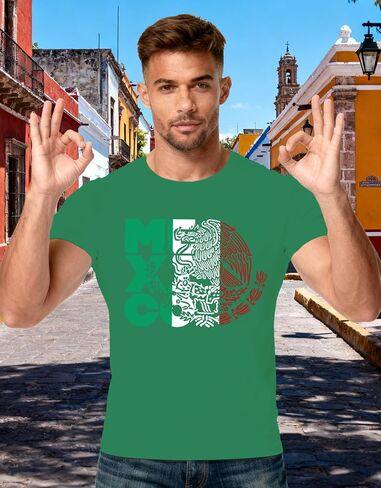 Mens Mexico Shirt Mexican Flag Shirt Mexico Eagle Tee Tops in Kuwait
