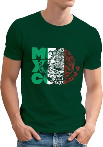 Mens Mexico Shirt Mexican Flag Shirt Mexico Eagle Tee Tops in Kuwait