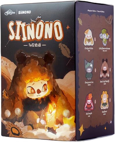 MINISO Siinono Whispers of TA Series - Vinyl Plush Figure Toys Blind Box Ornament - 6.7in Collection Cute Desk Decor Surprise Box, Random Design Action Home Decorations Birthday Gifts, Single Box in Kuwait