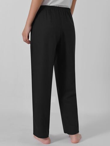 Women's Petite Elastic Waist Linen Pants in Saudi Arabia