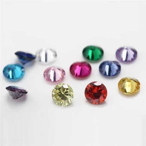12 Color Combinations of 2-10mm Ultra Sparkling 5A Round Zircon for Jewelry Accessories in Saudi Arabia