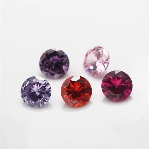 12 Color Combinations of 2-10mm Ultra Sparkling 5A Round Zircon for Jewelry Accessories in Saudi Arabia