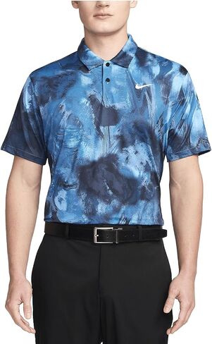 Nike Tour Men's Dri-FIT Golf Polo (Obsidian/White, FD5935-451) Size XX-Large in Kuwait