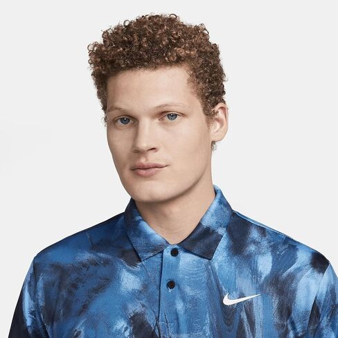 Nike Tour Men's Dri-FIT Golf Polo (Obsidian/White, FD5935-451) Size XX-Large in Kuwait