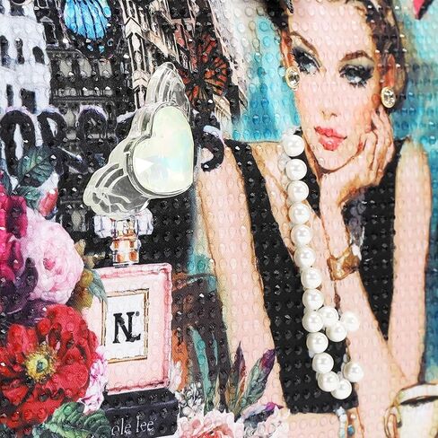 Nicole Lee Sabina Imagines Tote Bag, Pebbled Vegan Leather, Gold-Tone Hardware, Rhinestone Embellished, Two-Way Zip (SABINA IMAGINES) in Saudi Arabia