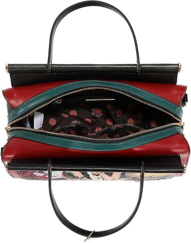 Nicole Lee Sabina Imagines Tote Bag, Pebbled Vegan Leather, Gold-Tone Hardware, Rhinestone Embellished, Two-Way Zip (SABINA IMAGINES) in Saudi Arabia
