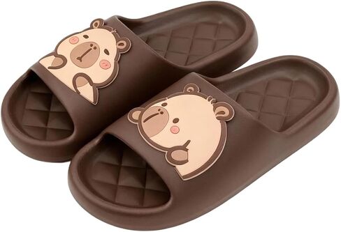 Capybara Summer Slippers for Women EVA Platform Quick-Dry Preppy Style College Trendy Indoor Outdoor Beach Bath Shower All Season Comfortable Cute Kawaii in Saudi Arabia