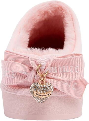 Juicy Couture Women’s Clog Slippers, Plush Faux Fur Lined Mule House Shoes with Memory Foam Cushion, Cozy Micro Suede Upper, Indoor Outdoor Comfort - Dulcet in Kuwait