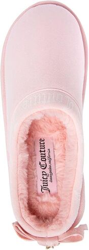 Juicy Couture Women’s Clog Slippers, Plush Faux Fur Lined Mule House Shoes with Memory Foam Cushion, Cozy Micro Suede Upper, Indoor Outdoor Comfort - Dulcet in Kuwait