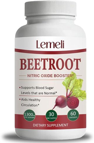 Morvyn Lemeli Beetroot 1300mg,Pure, Non-GMO & Gluten Free, Beet Root Supplement- 60 Capsules in Saudi Arabia
