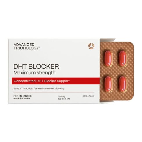 Advanced Trichology DHT Blocker Maximum Strength | Hair Growth Supplement with Saw Palmetto & Pumpkin Seed Oil for Women & Men | Trichologist-Developed | 30 Day Supply in Saudi Arabia
