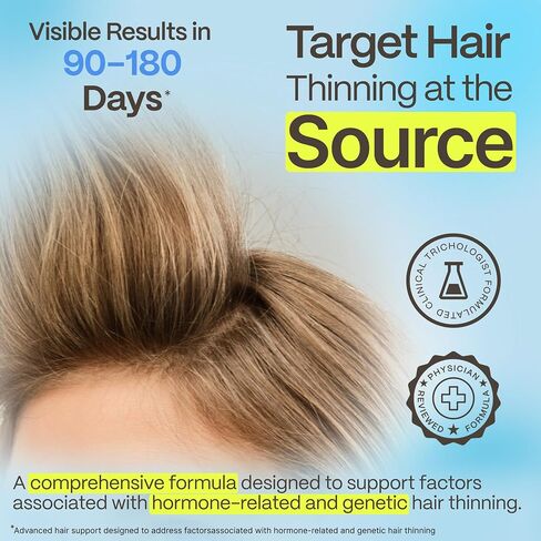 Advanced Trichology DHT Blocker Maximum Strength | Hair Growth Supplement with Saw Palmetto & Pumpkin Seed Oil for Women & Men | Trichologist-Developed | 30 Day Supply in Saudi Arabia