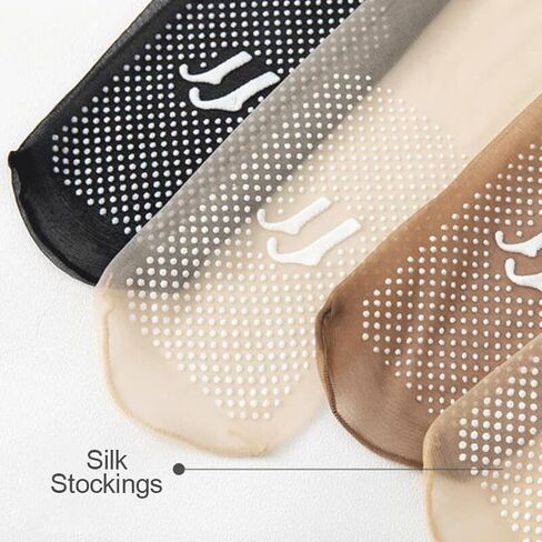 8Packs Sheer Socks Women, No Show Socks Womens, Non-slip And Invisible Crystal Silk Sock in Kuwait