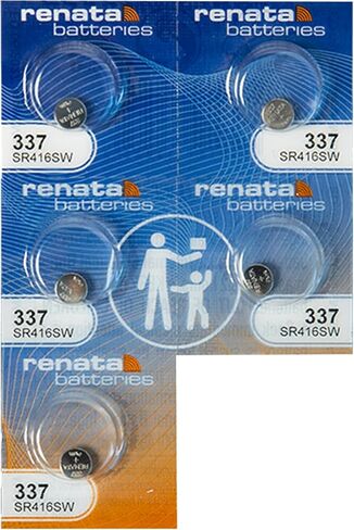 Renata Batteries 337(SR416SW) Button Cell Watch Battery (5 Pack) in Saudi Arabia