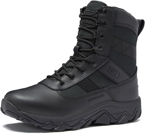 MAGNUM Men's Bragg Waterproof Tactical Boots for Men, Mens Military Hiking Boots, Breathable Light Weight Work Boots for Men - Black, 11.5 Medium in Kuwait