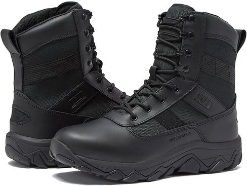 MAGNUM Men's Bragg Waterproof Tactical Boots for Men, Mens Military Hiking Boots, Breathable Light Weight Work Boots for Men - Black, 11.5 Medium in Kuwait