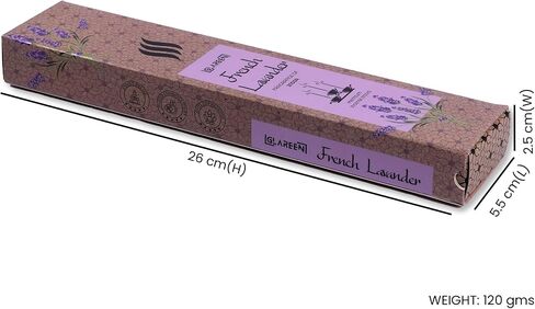 French Lavender Bliss: Exquisite Lavender Agarbatti Incense Sticks (Pack of 50) | Embrace Serenity in Every Burn in Saudi Arabia