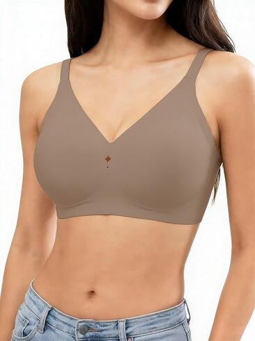 Bras for Women No Underwire Wireless Bras - Seamless Push Up Full Coverage Bralettes Comfortable Everyday Bra in Saudi Arabia